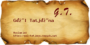Gál Tatjána névjegykártya